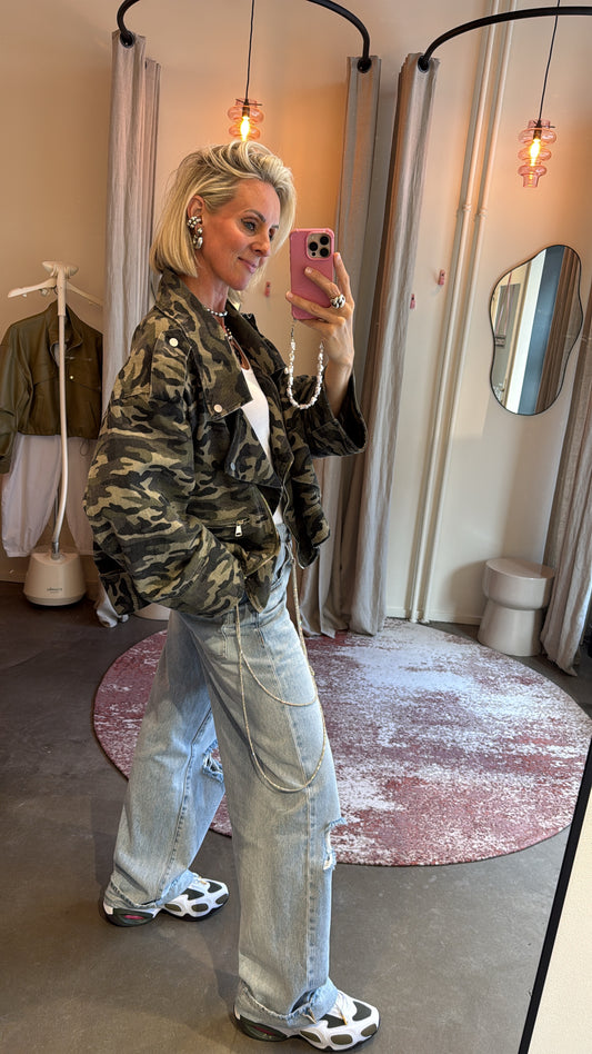 Oversized camo jacket
