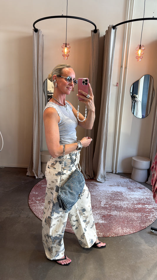 Balloon jeans print