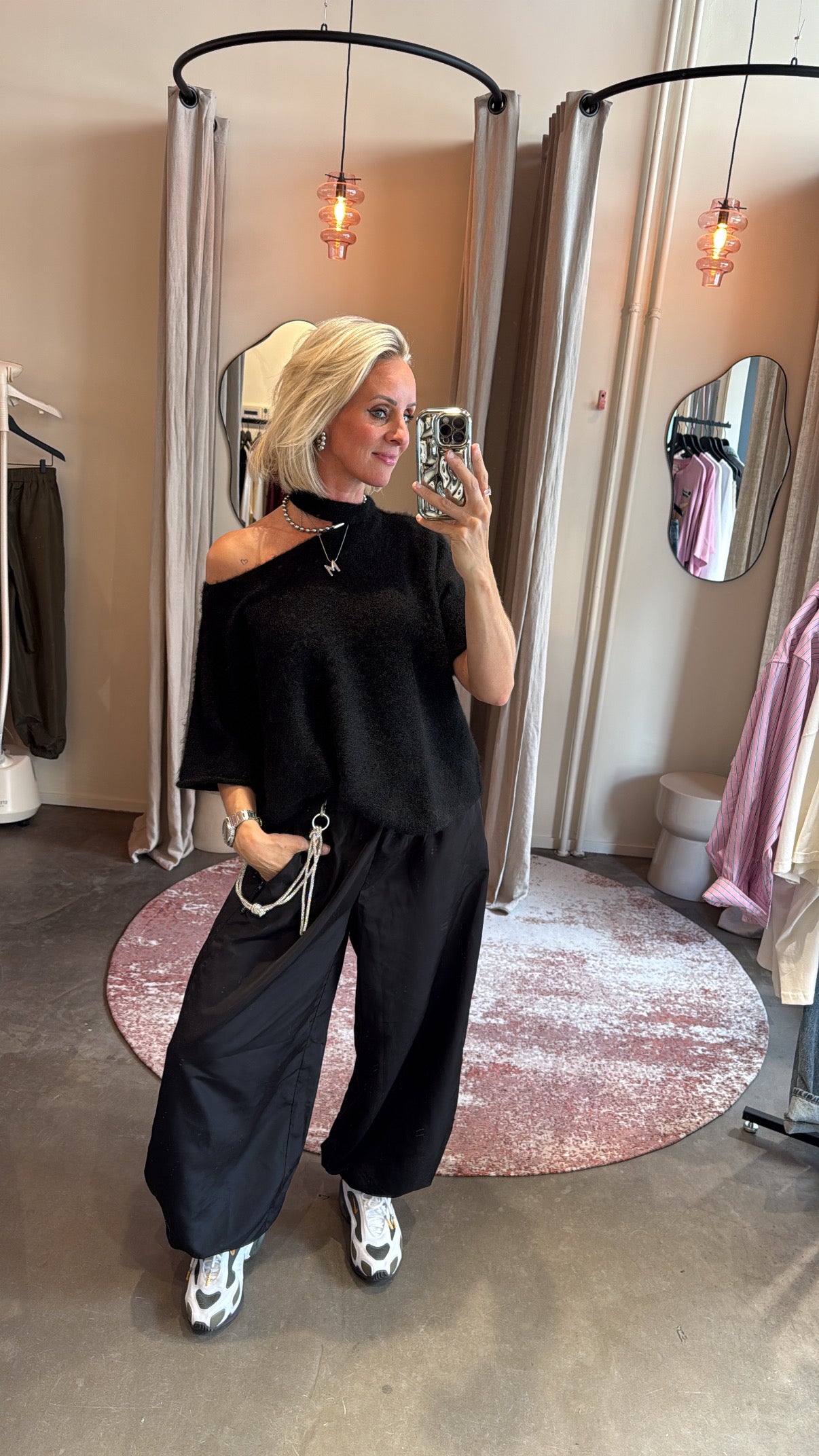 One Shoulder Top Alpaca