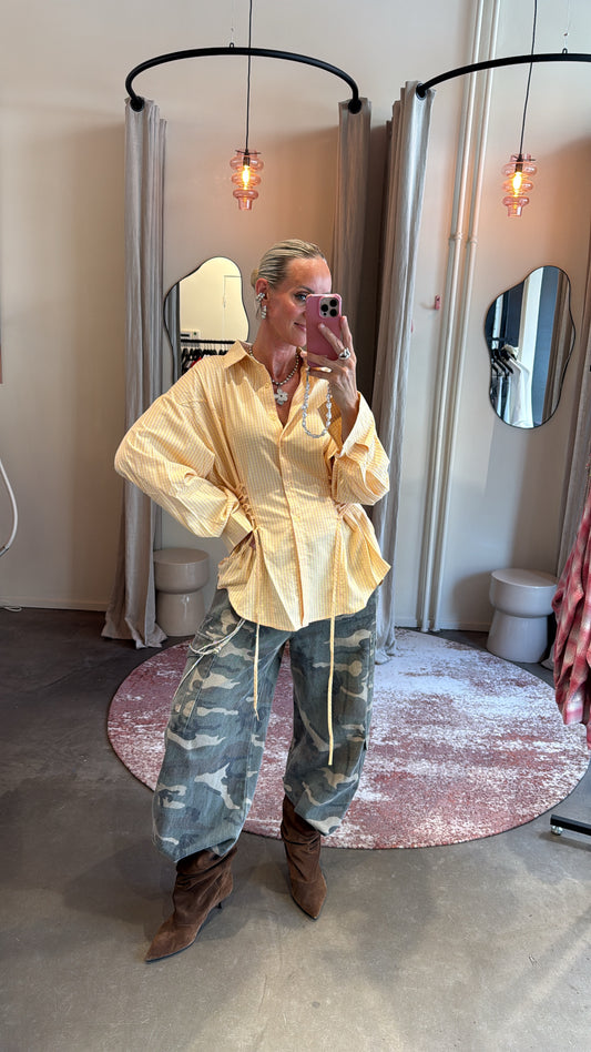 Blouse taille geel