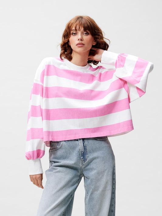 Oversized gestreepte longsleeve