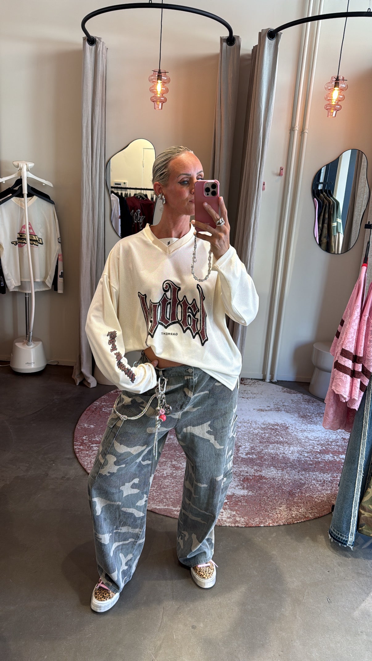 Jersey Longsleeve Top Off White