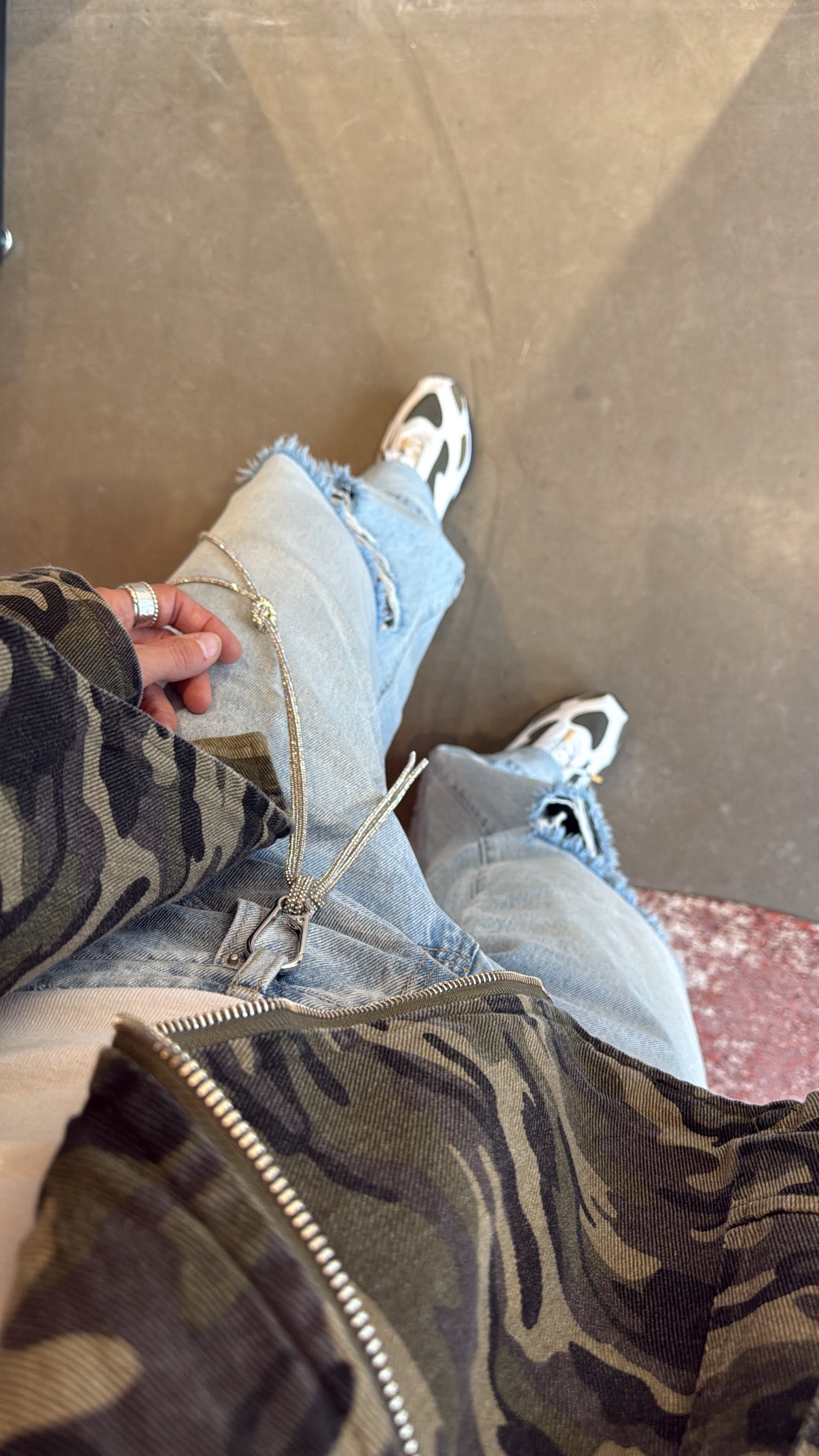 Oversized camo jacket