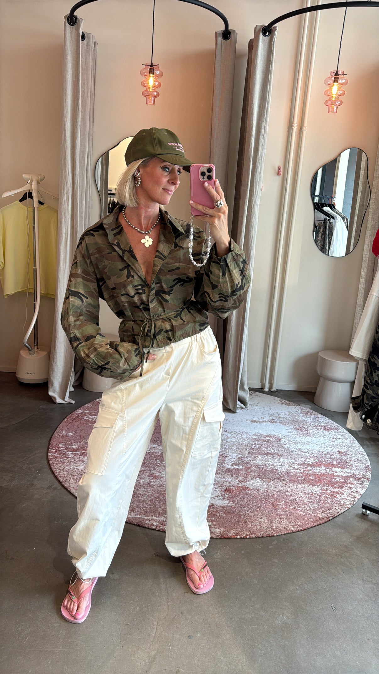 Cargo pants off white