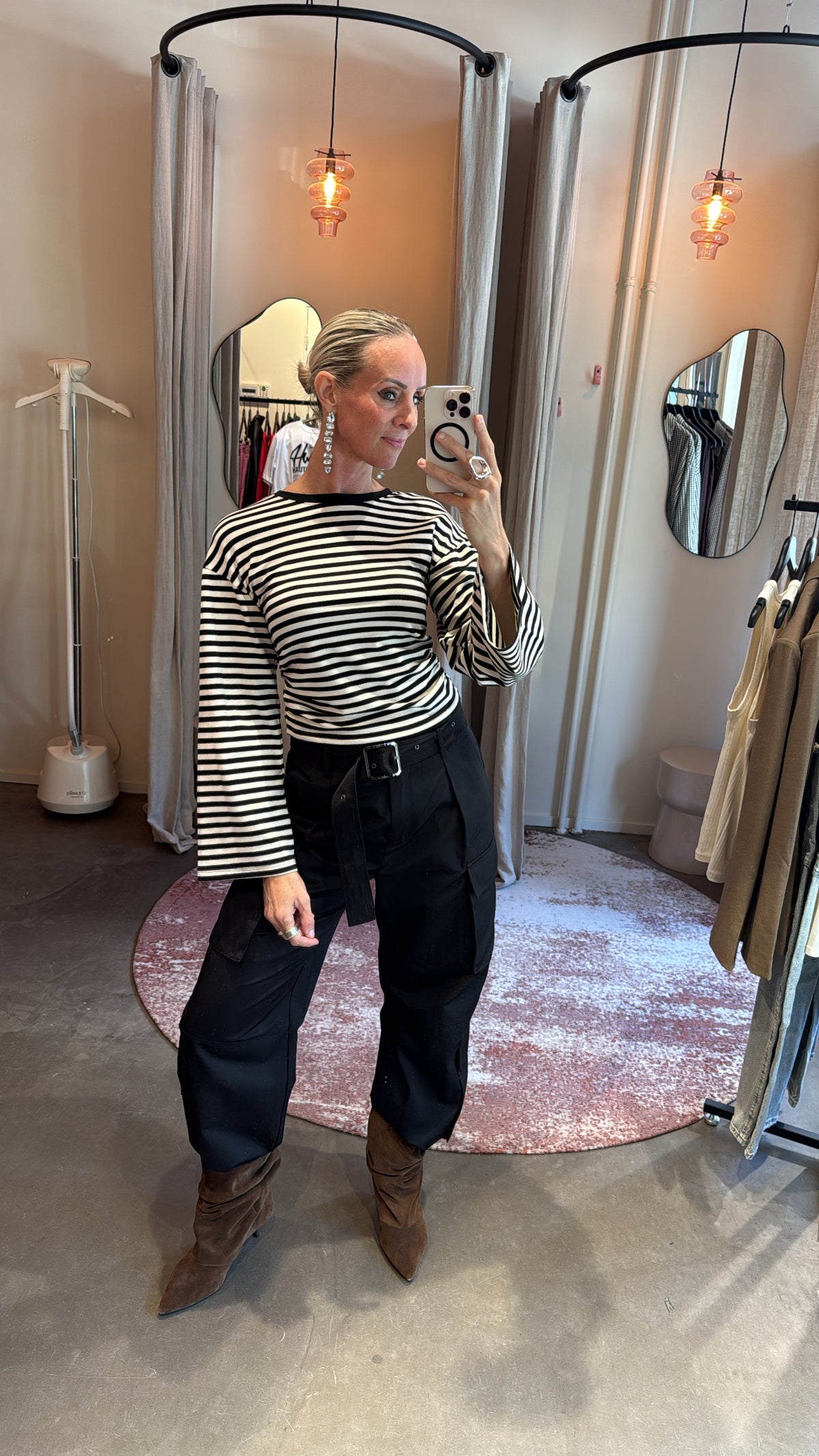 Longsleeve stripes black/white