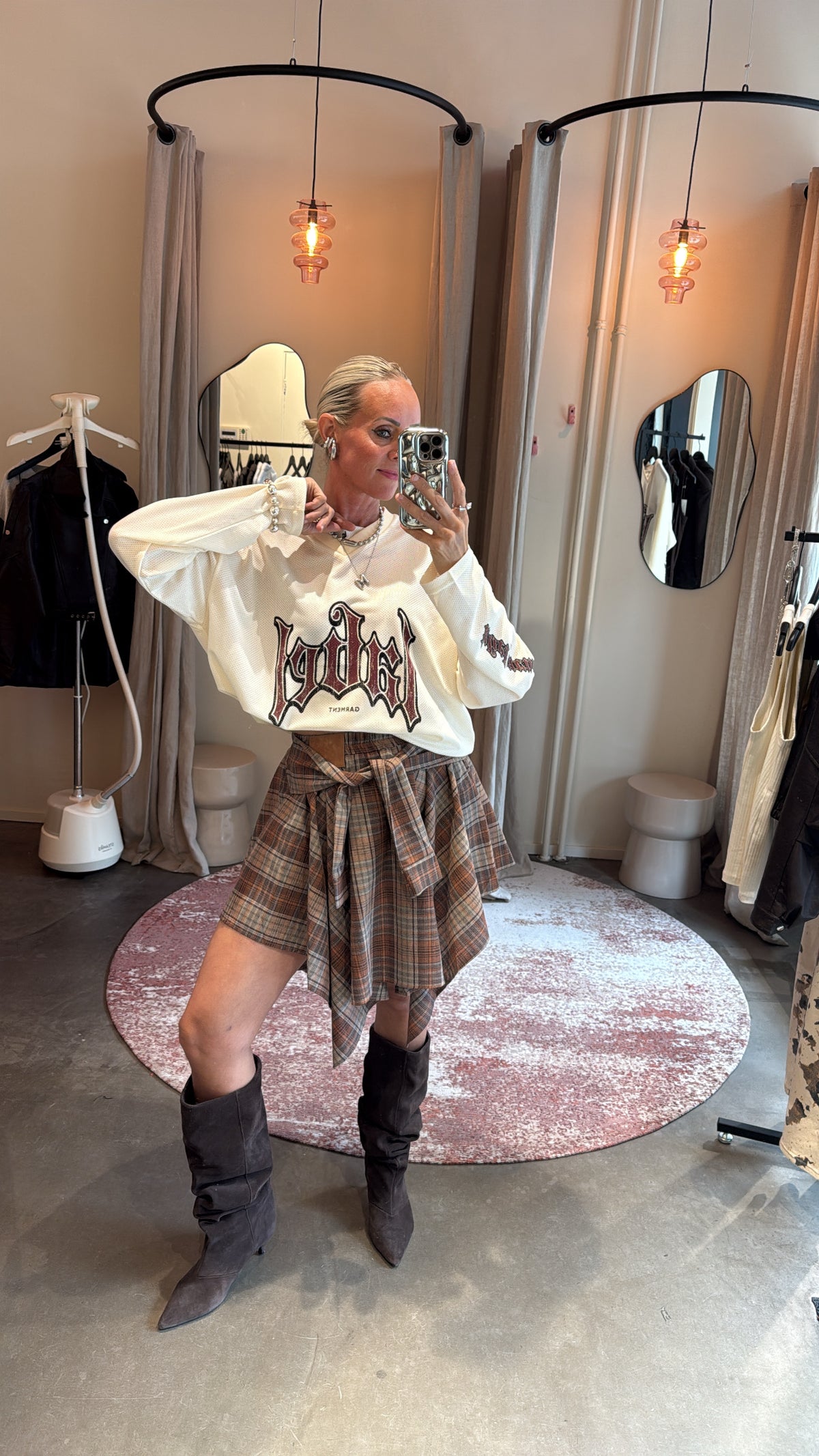 Rok check brown