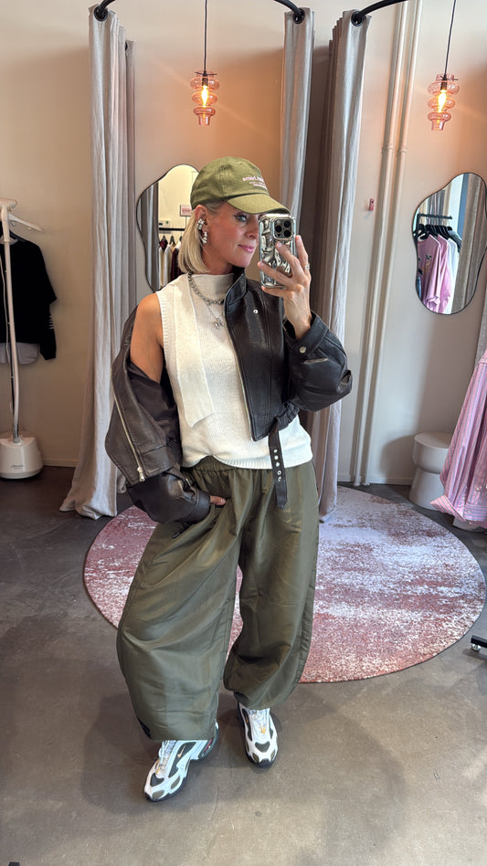 Biker jacket brown