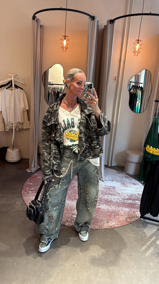 Oversized camo jacket