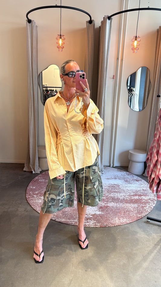 Blouse taille geel