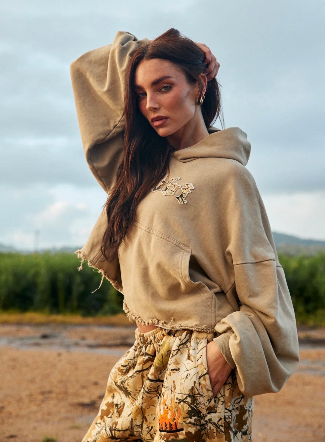 The Trees Company Crop Hoodie