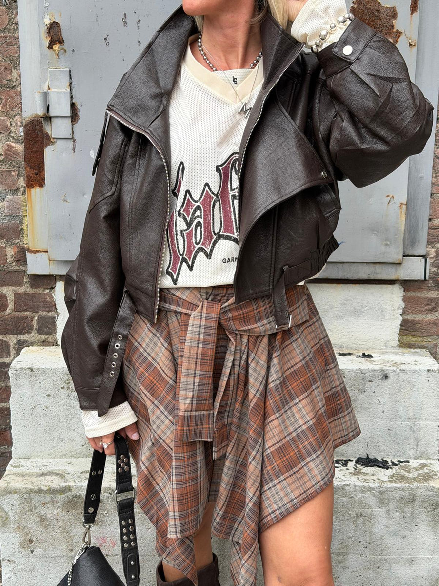 Leather skirt