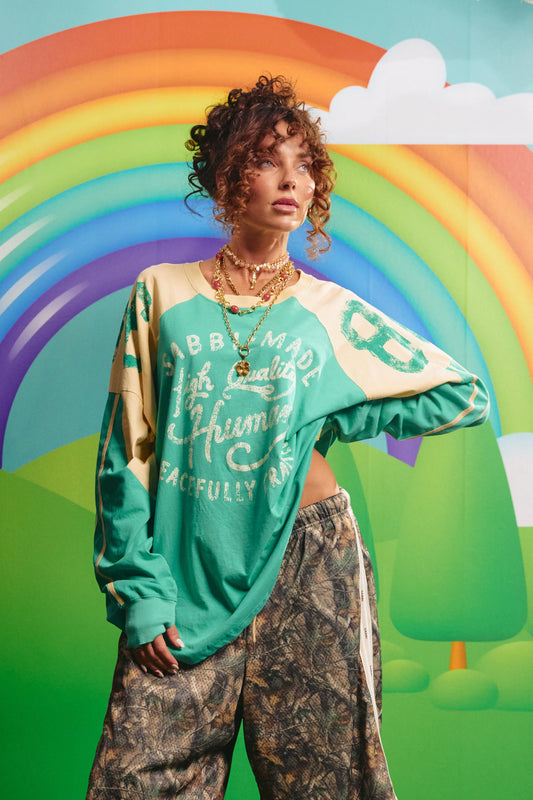 The High Quality Human Tee Green