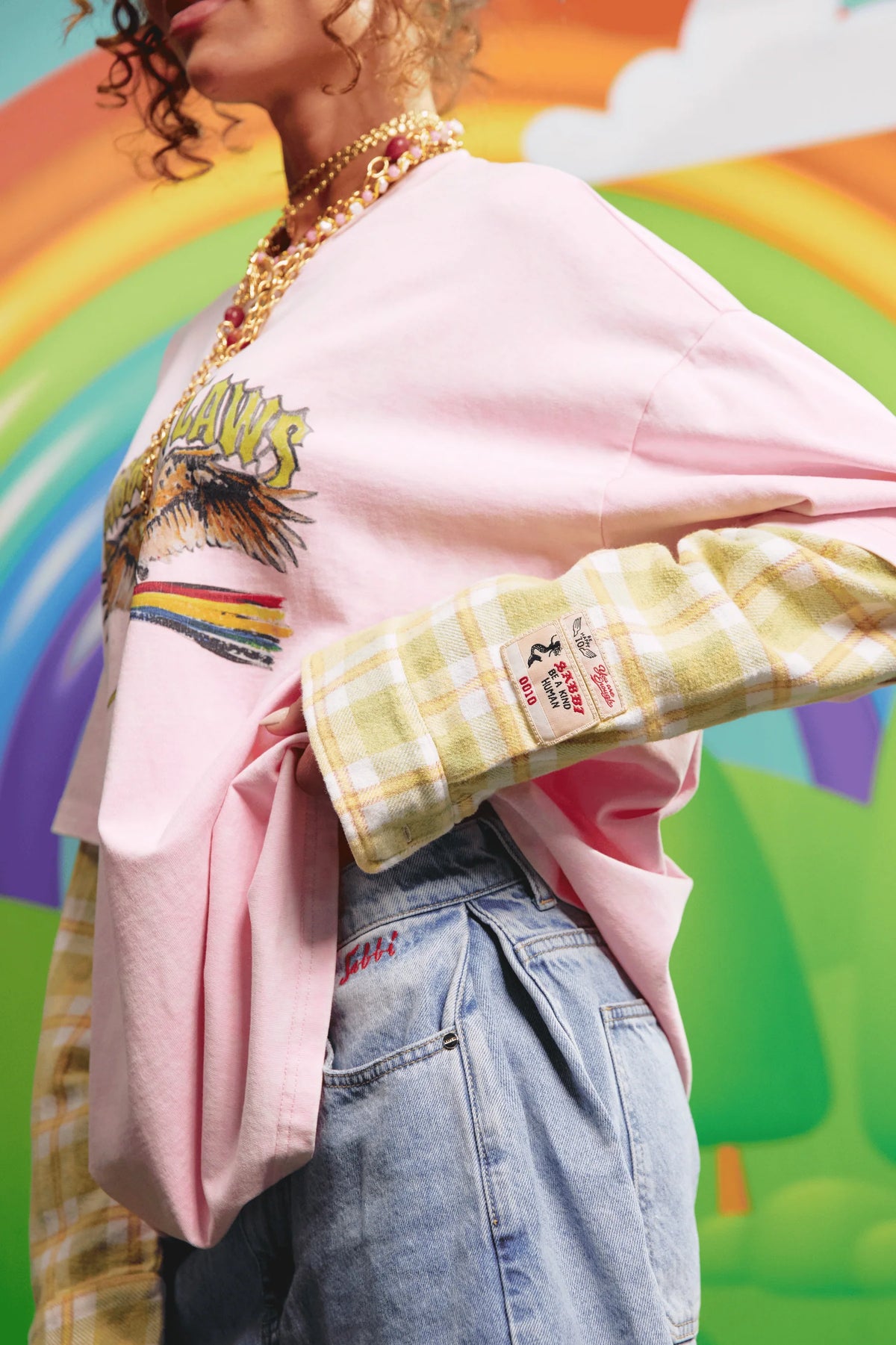 The Sabbi Outlaw Shirt Pink/Green