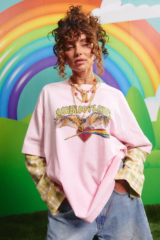 The Sabbi Outlaw Shirt Pink/Green