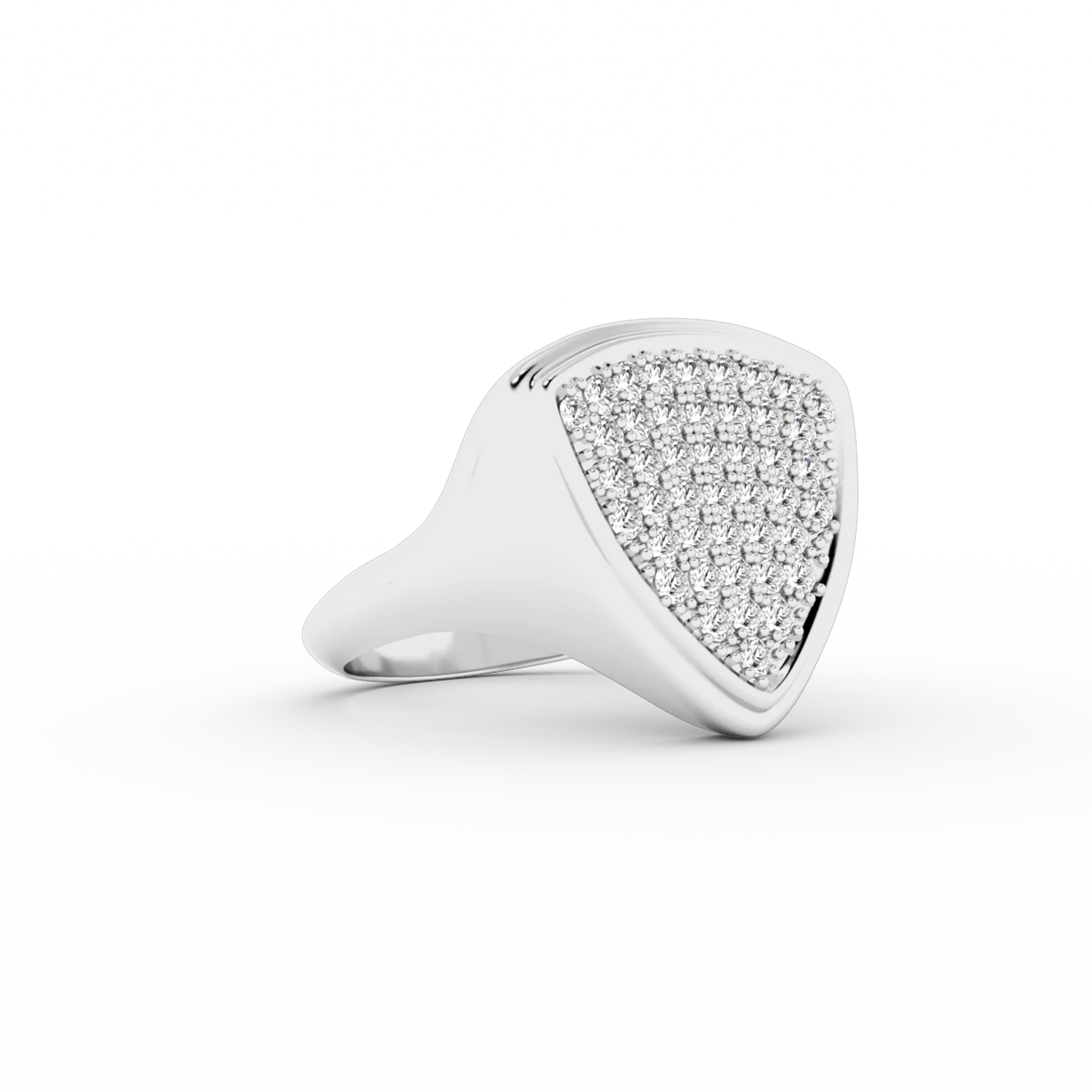 Triangle Signet Ring Silver