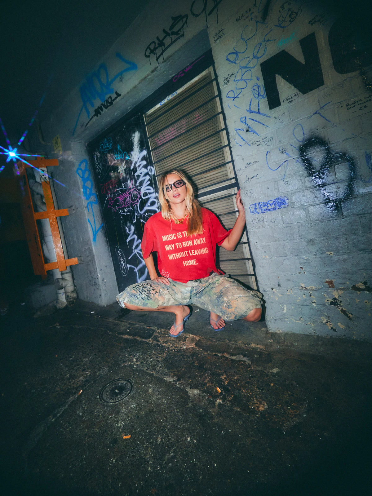 The Vinyl Shop Tee Red