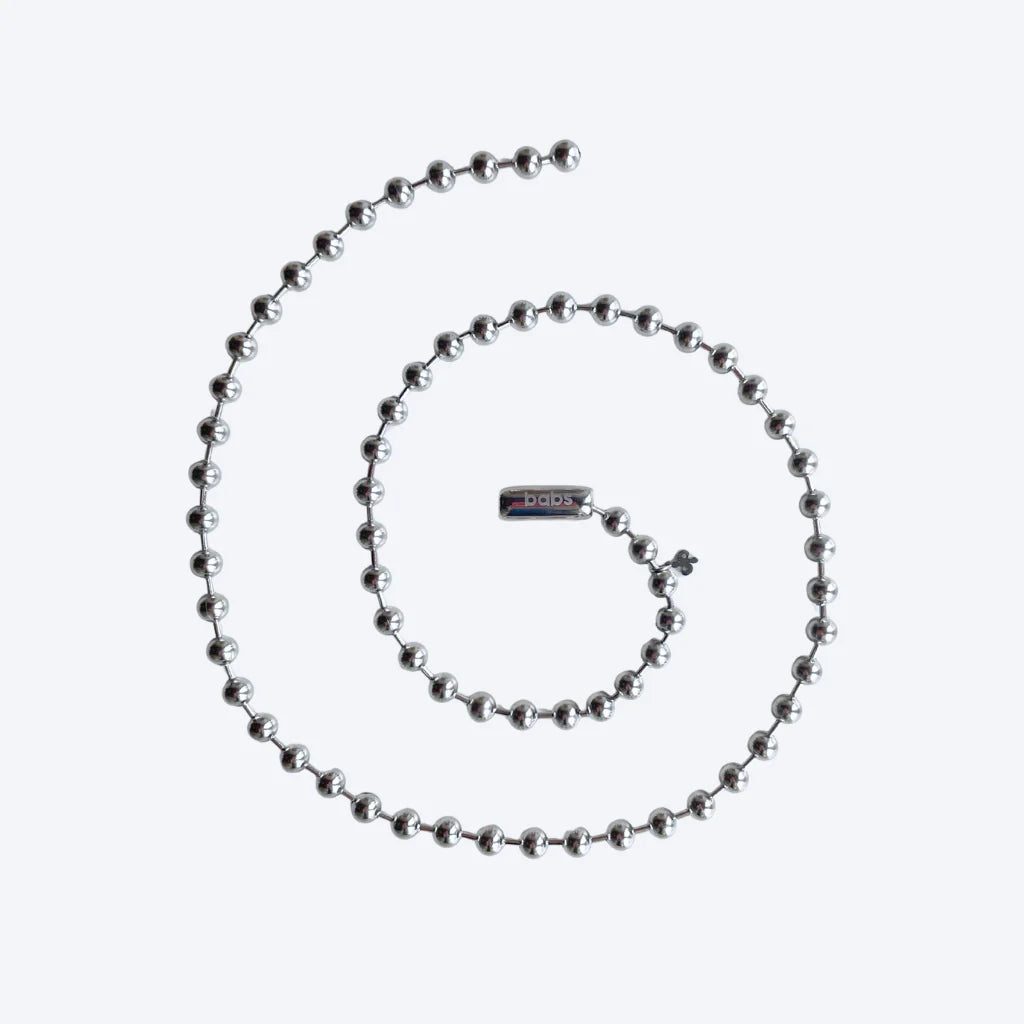 Silver necklace long