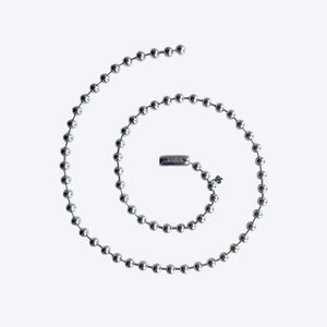 Silver necklace long
