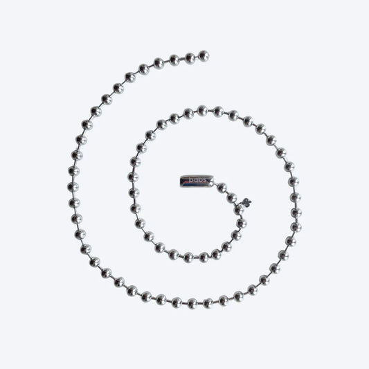 Silver necklace long