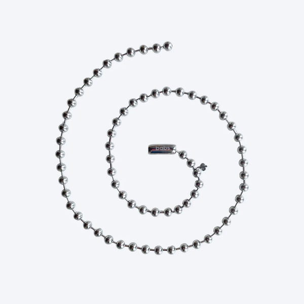 Silver necklace long