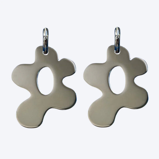 Wild bloom earrings silver