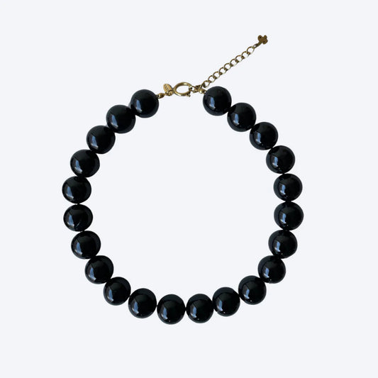 Midnight black necklace
