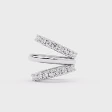 Mary Diamond Earcuff silver